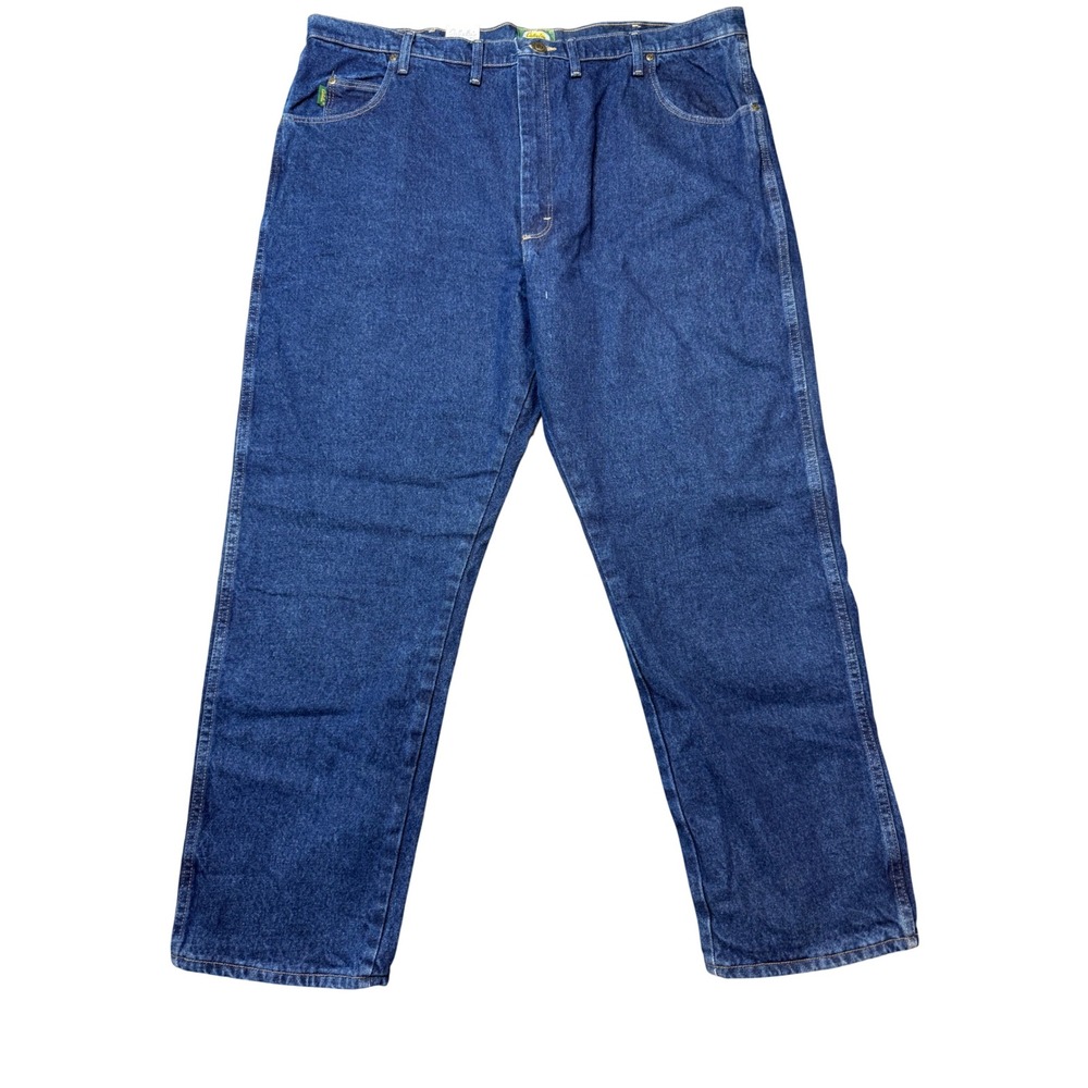 Cabelas Roughneck Jeans Men 46x32 Blue New Flannel Lined Relaxed Heavyweight NWT